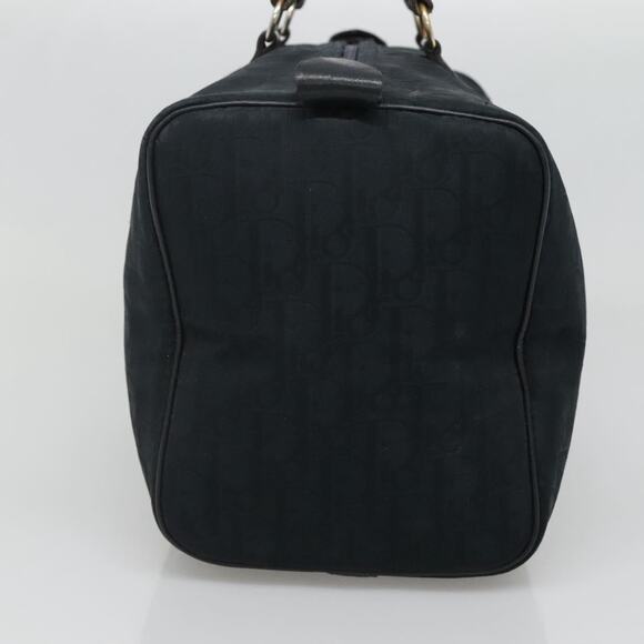 DIOR Trotter Canvas Hand Bag Navy Silver - Picture 4 of 12